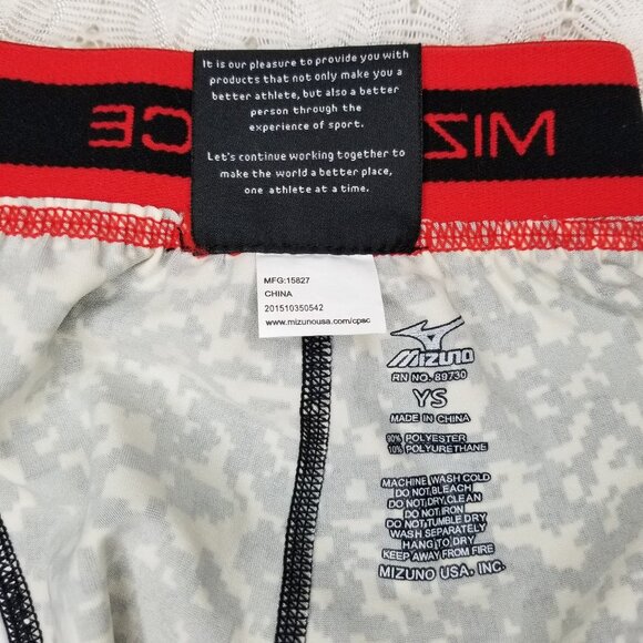 MIZUNO PERFORMANCE baseball shorts SLIDING gray camo sz YS youth PADDED SIDES - Picture 12 of 12